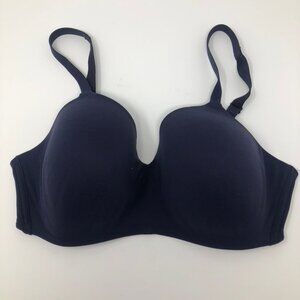 Wacoal How Perfect Wire Free T Shirt Bra Size 36DD Navy